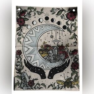 3 Piece Wall Tapestries with Grommet holes for hanging